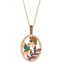 ルヴァン レディース ネックレス・チョーカー・ペンダントトップ アクセサリー Multi-Gemstone (1/2 ct. t.w.) & Diamond (...