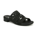 ビジーズ レディース サンダル シューズ Women's Poppy Washable Block Heel Slide Sandals Black Shimmer Fabric