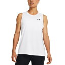 アンダーアーマー レディース カットソー トップス Women's UA Tech¢ Crewneck Tank Top White/Black