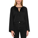 セセ レディース カットソー トップス Women's Raglan-Sleeve Tie Round-Neck Top Rich Black