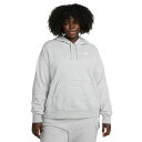 ナイキ レディース カットソー トップス Plus Size Active Sportswear Club Hooded Fleece Sweatshirt D...