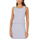 ヴィンスカムート レディース カットソー トップス Women's Whipstitched Sleeveless Sweater Grey Skies