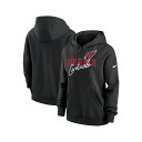 ナイキ レディース カットソー トップス Women's Black Arizona Cardinals Wordmark Club Fleece Pullov...