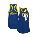 カールバンクス レディース カットソー トップス Women's Navy Los Angeles Rams Tater Tank Top Navy