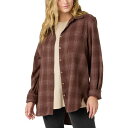 オニール レディース カットソー トップス Juniors' Travys Plaid Print High-Low-Hem Cotton Shirt Deep...