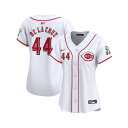 ナイキ レディース カットソー トップス Women's Elly De La Cruz White Cincinnati Reds Home Limited ...