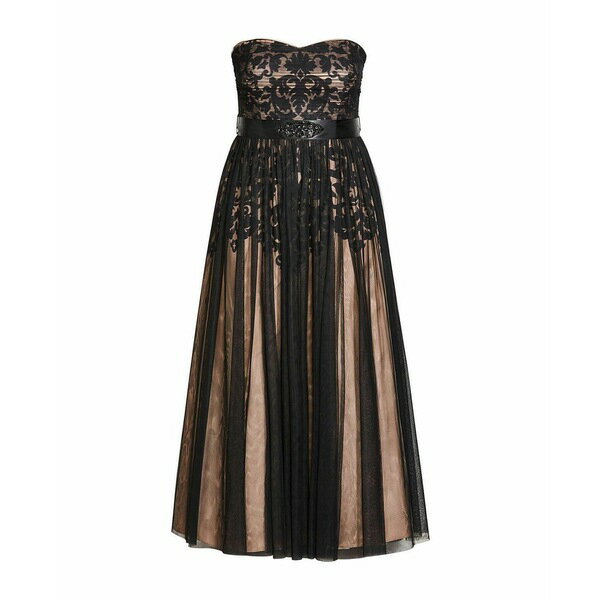 シティーシック レディース ワンピース トップス Plus Size Embroidered Tulle Maxi Dress Black