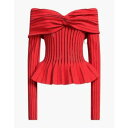 【送料無料】 バルマン レディース Tシャツ トップス Tops Red