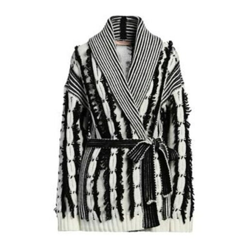 【送料無料】 ツインセット レディース カーディガン アウター Cardigans White 【送料無料】 ツインセット レディース カーディガン アウター Cardigans White