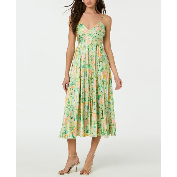 ȡ ǥ ԡ ȥåץ Women's Maeve Dress Light Green Floral
