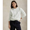 ラルフローレン レディース パーカー・スウェットシャツ アウター Women's Fleece Crewneck Sweatshirt White