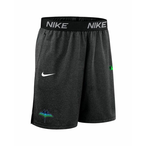 ナイキ メンズ カジュアルパンツ ボトムス Men's Black Tampa Bay Rays Authentic Collection City Connect Performance Knit Shorts Black