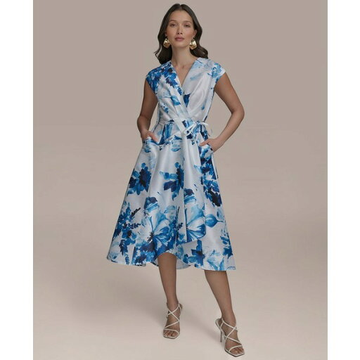 ダナ キャラン ニューヨーク レディース ワンピース トップス Petite Printed Fit & Flare Dress Ink Multi ダナ キャラン ニューヨーク レディース ワンピース トップス Petite Printed Fit & Flare Dress Ink Multi