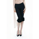 ノクチューン レディース カジュアルパンツ ボトムス Women's Bermuda Pants with Ruffle Details Black(4)