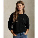 ラルフローレン レディース パーカー・スウェットシャツ アウター Women's Fleece Crewneck Sweatshirt Polo Black