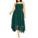 シティーシック レディース ワンピース トップス Plus Size Flirty Nature Dress Jade