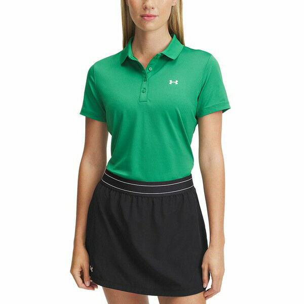アンダーアーマー レディース カットソー トップス Women's UA Active Golf Polo Shirt Team Kelly Green