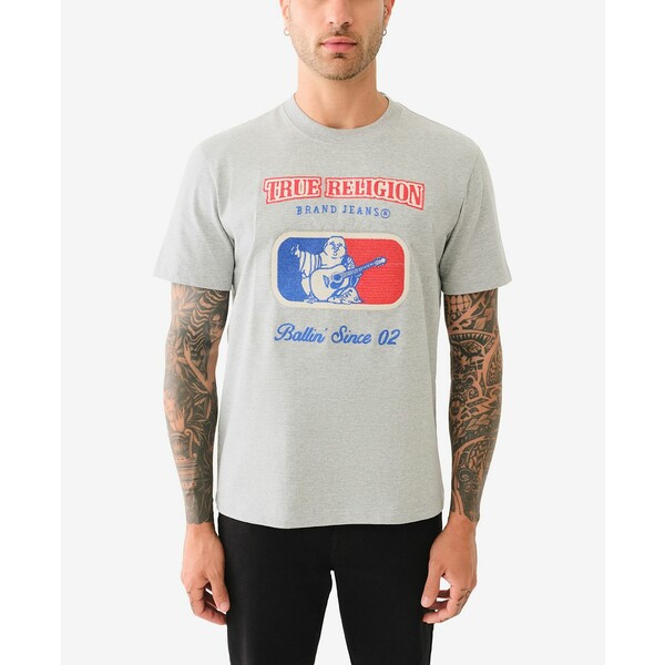 ȥ롼ꥸ   ȥåץ Men's Short Sleeve Embroidery League T-Shirt He...