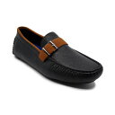 アカデミクス メンズ スリッポン・ローファー シューズ Men's Dover Slip On Driving Loafers Black
