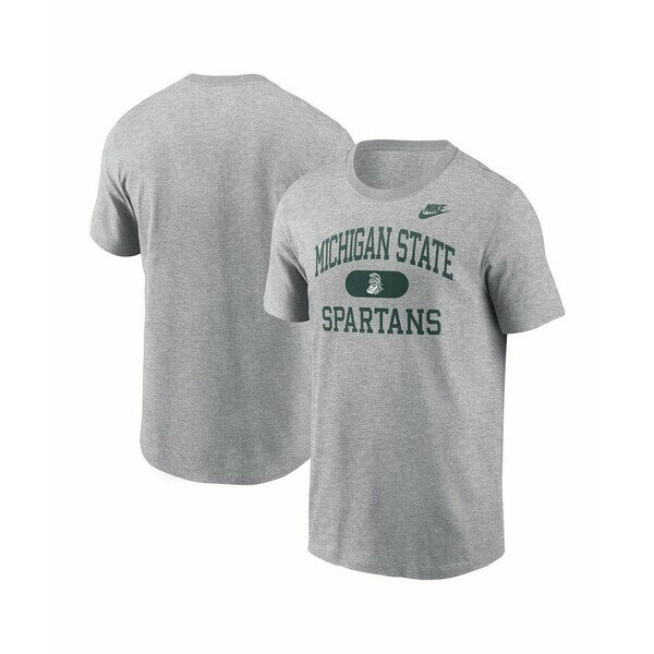 ʥ   ȥåץ Men's Heather Gray Michigan State Spartans Legacy Alm...