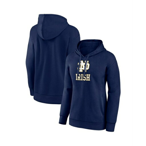 ファナティクス レディース カットソー トップス Women's Navy Notre Dame Fighting Irish Evergreen Pullover Hoodie Navy ファナティクス レディース カットソー トップス Women's Navy Notre Dame Fighting Irish Evergreen Pullover Hoodie Navy