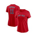 ナイキ レディース カットソー トップス Women's Red Boston Red Sox Fuse Name Number T-Shirt Red|詳細画像