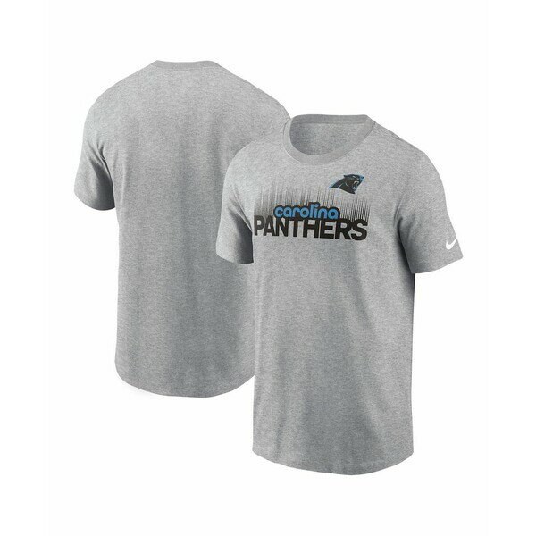 ʥ   ȥåץ Men's Heather Gray Carolina Panthers Local Essential ...