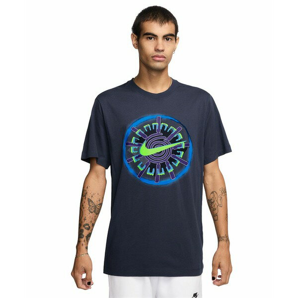 ʥ   ȥåץ Men's Sportswear Logo Graphic T-Shirt Obsidian