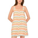 ワンステイト レディース ワンピース トップス Women's Sleeveless Square Neck Chevron Mini Dress Sand