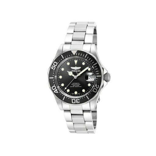 インビクタ メンズ 腕時計 アクセサリー Men's 17039 Pro Diver Automatic 3 Hand Black Dial Watch Black インビクタ メンズ 腕時計 アクセサリー Men's 17039 Pro Diver Automatic 3 Hand Black Dial Watch Black