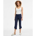 ジェイエムコレクション レディース カジュアルパンツ ボトムス Women's Mid Rise Tulip-Hem Capri Pants, Exclusively at Macy's Intrepid Blue