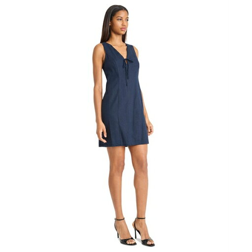 ドナモーガン レディース ワンピース トップス Women's Tie-Front Sleeveless Mini Dress Navy Blazer ドナモーガン レディース ワンピース トップス Women's Tie-Front Sleeveless Mini Dress Navy Blazer