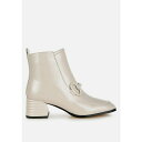 ロンンドンラグ レディース ブーツ シューズ Algol Textured Block Heel Ankle Boots Beige