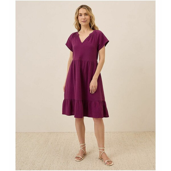 ѥ ǥ ԡ ȥåץ Women's Organic Cotton Coastal Double Gauze Breez...