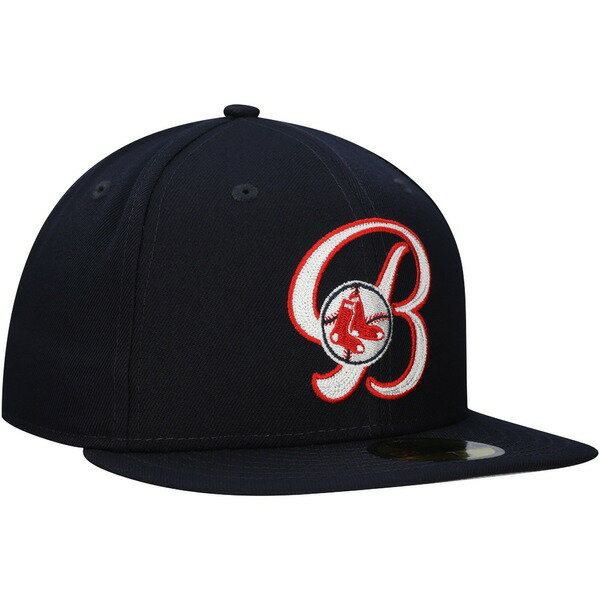 ニューエラ メンズ 帽子 アクセサリー Boston Red Sox New Era Duo Logo 2.0 59FIFTY Fitted Hat Navy
