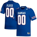 アディダス メンズ ユニフォーム トップス Kansas Jayhawks adidas PickAPlayer NIL Replica Football Jersey Royal