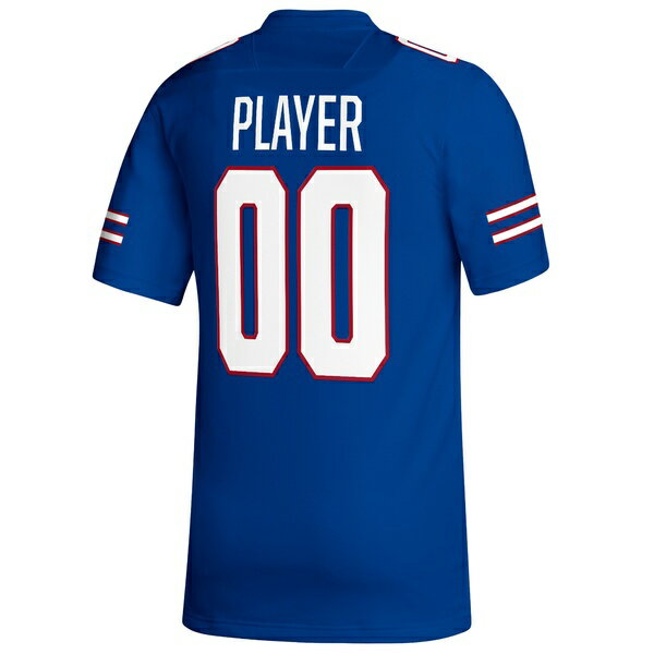 アディダス メンズ ユニフォーム トップス Kansas Jayhawks adidas PickAPlayer NIL Replica Football Jersey Royal 3