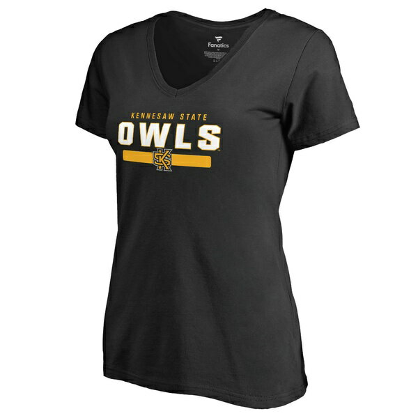 ファナティクス レディース Tシャツ トップス Kennesaw State Owls Women's Team Strong TShirt Black