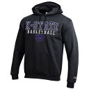 チャンピオン メンズ ジャケット＆ブルゾン アウター Kansas State Wildcats Champion Basketball Stack Pullover Hoodie Black