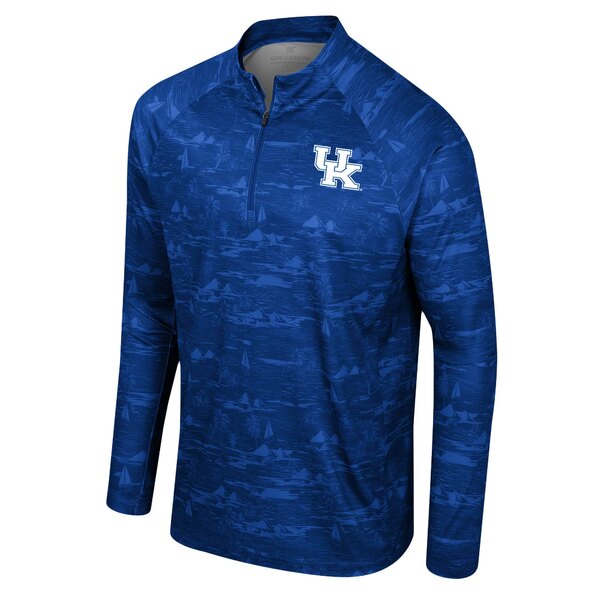 コロシアム メンズ ジャケット＆ブルゾン アウター Kentucky Wildcats Colosseum Carson Raglan QuarterZip Jacket Royal