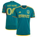 アディダス メンズ ユニフォーム トップス LA Galaxy adidas 2023 LA Kit Authentic Custom Jersey Green