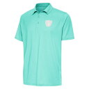 アンティグア メンズ ポロシャツ トップス Las Vegas Raiders Antigua Par 3 Polo Heather Aqua