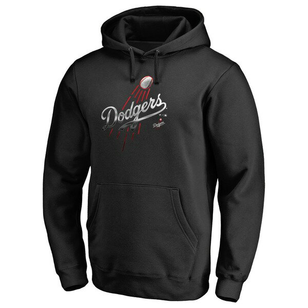 ファナティクス メンズ パーカー・スウェットシャツ アウター Los Angeles Dodgers Fanatics Branded Midnight Mascot Pullover Hoodie Black