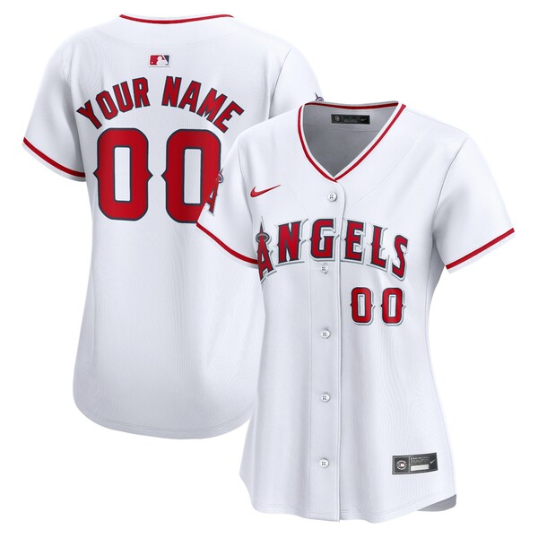 iCL fB[X jtH[ gbvX Los Angeles Angels Nike Women's Home Limited Custom Jersey White
