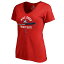 ファナティクス レディース Tシャツ トップス Mike Trout Los Angeles Angels Fanatics Branded Women's Hometown Mike Drop VNeck TShirt Red