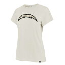 フォーティーセブン レディース Tシャツ トップス Los Angeles Chargers 039 47 Women 039 s Panthera Frankie TShirt Cream