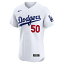 ʥ  ˥ե ȥåץ Mookie Betts Los Angeles Dodgers Nike Home Elite Jersey White