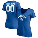 t@ieBNX fB[X TVc gbvX Los Angeles Dodgers Fanatics Branded Women's Personalized Winning Streak Name & Number VNeck TShirt Royal