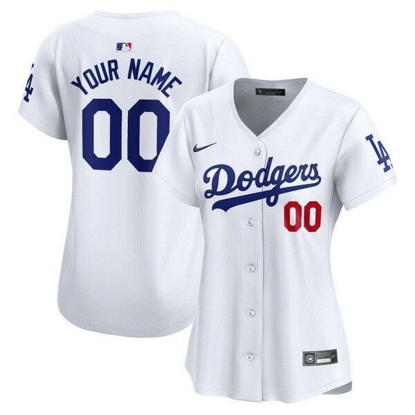 iCL fB[X jtH[ gbvX Los Angeles Dodgers Nike Women's Home Limited Custom Jersey White