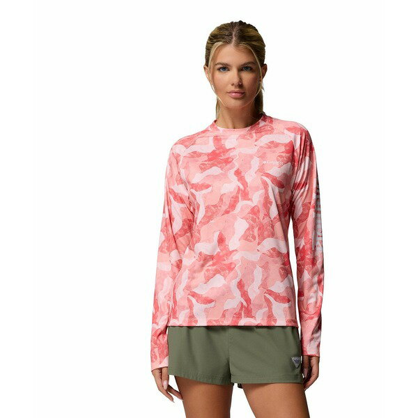 コロンビア レディース カットソー トップス Women's PFG Super Tidal Tee Omni-Shade T-Shirt Tiki Pink